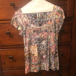 Sparkly Scoop Neck T-shirt top